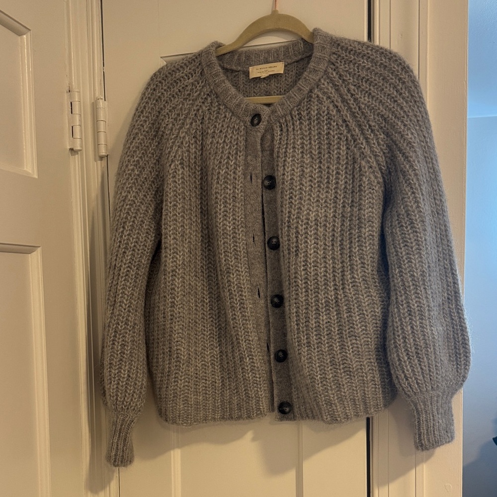 Sezane Light Gray Emile Cardigan - Picture 3 of 8